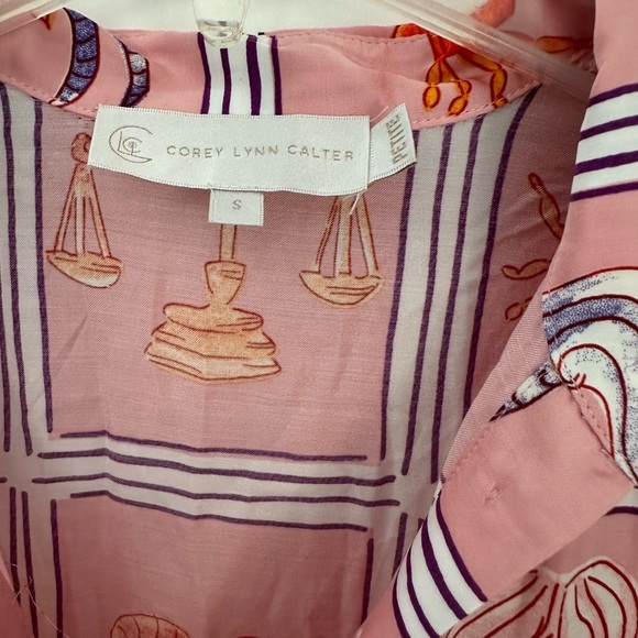 Corey Lynn Calter Pink and Orange Blouse - Picture 4 of 8